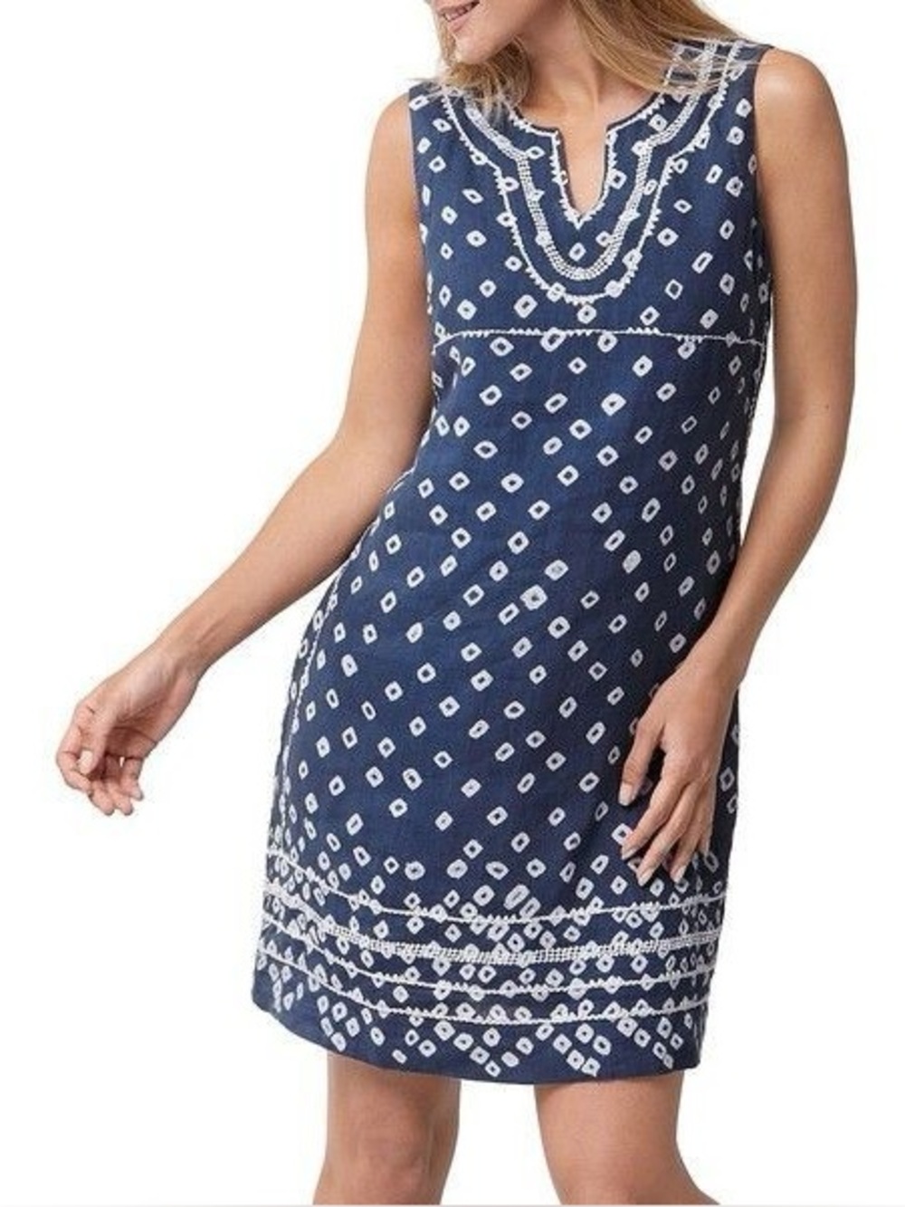 Tommy Bahama “Shibori Nights” Shift Dress Size M